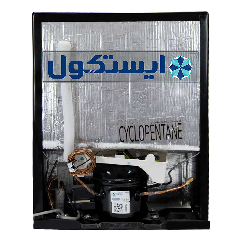 یخچال 3 فوت ایستکول مدل TM-4164-HS، با ارتفاع 59، پهنای 44.5 و عمق 53 سانتی‌متر، میزان مصرف انرژی B، دارای 3 طبقه